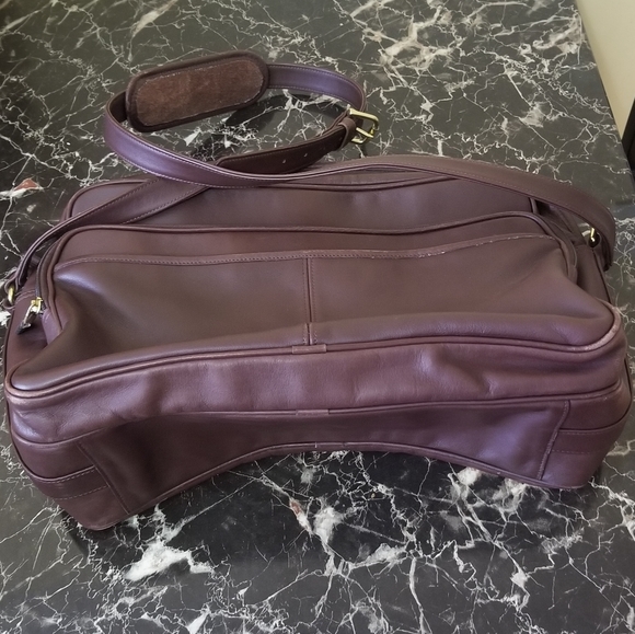 Vintage Coach Brown Leather Brief Case/ Massager Bag - Picture 11 of 15